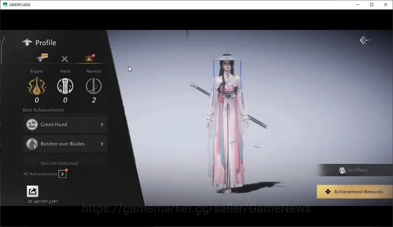 Where Winds Meet Accounts GLOBAL|Lv 5|GS 3671|1 Harmonic Core|Nameless Sword image 4