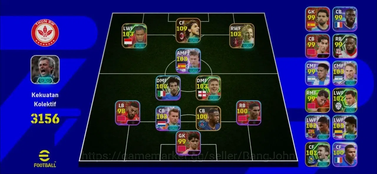 eFootball Accounts Mobile|PW 3156|Bigtime Ibrahimovic|Epic Gerrard,Sh image 8
