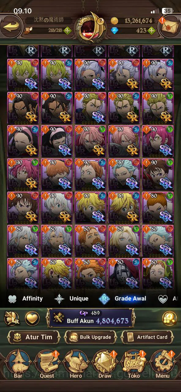 The Seven Deadly Sins: Grand Cross Accounts ASIA | 4,8M CC | DM 423 | 4 LR Putri Belialuin Mer image 12