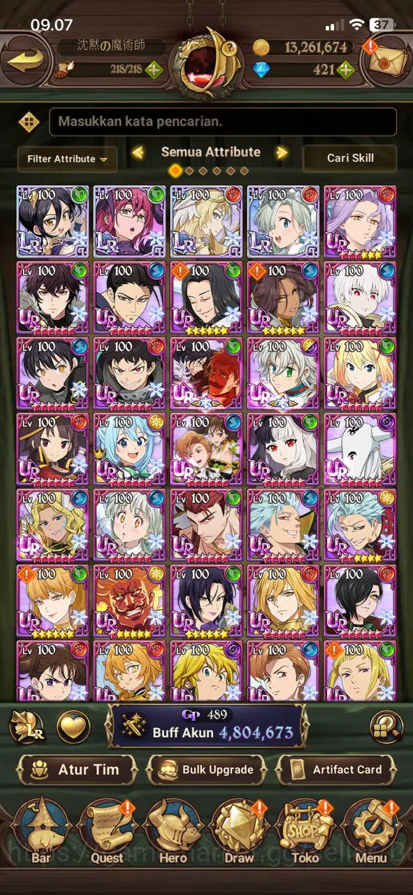 The Seven Deadly Sins: Grand Cross Accounts ASIA | 4,8M CC | DM 423 | 4 LR Putri Belialuin Mer image 2