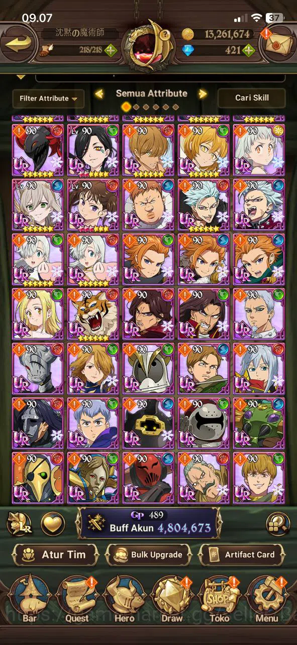 The Seven Deadly Sins: Grand Cross Accounts ASIA | 4,8M CC | DM 423 | 4 LR Putri Belialuin Mer image 4