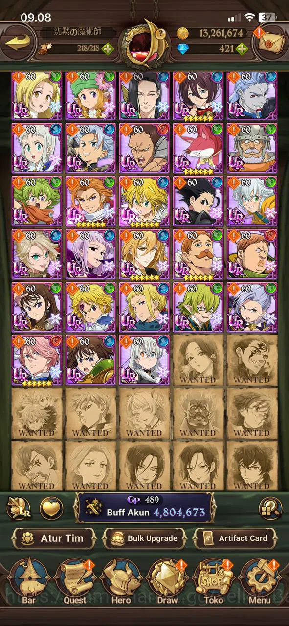 The Seven Deadly Sins: Grand Cross Accounts ASIA | 4,8M CC | DM 423 | 4 LR Putri Belialuin Mer image 6