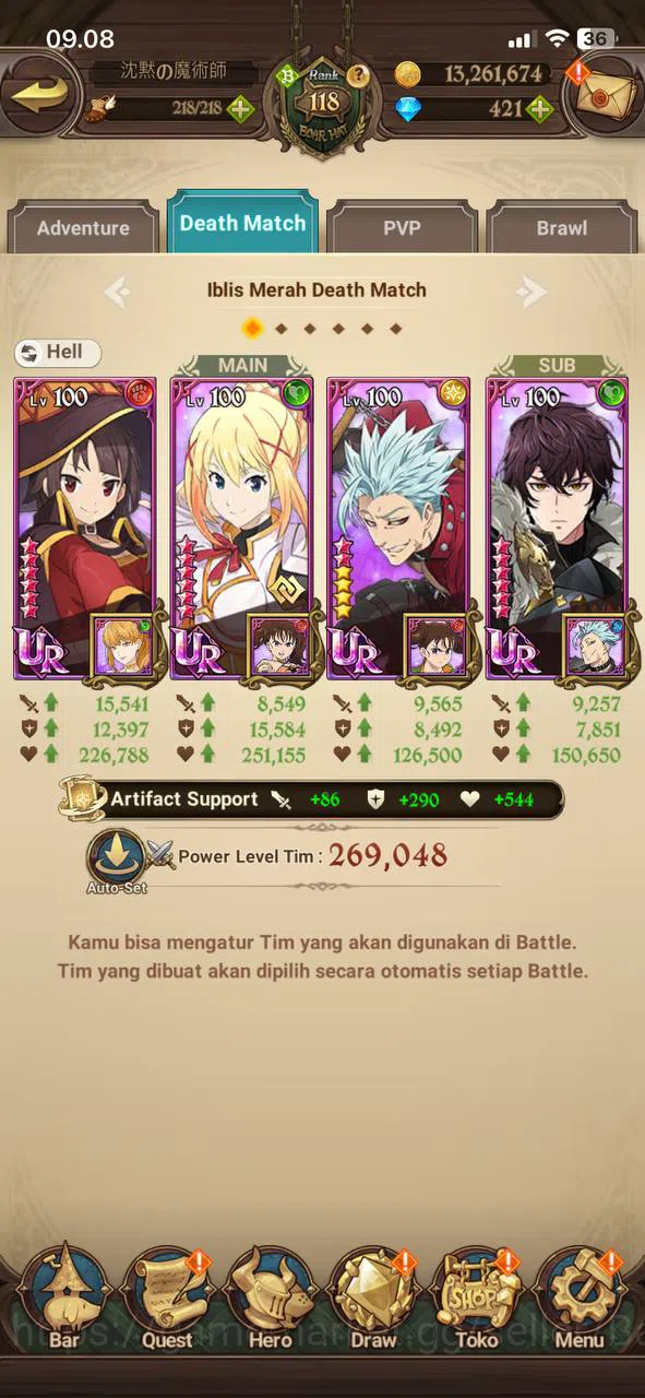 The Seven Deadly Sins: Grand Cross Accounts ASIA | 4,8M CC | DM 423 | 4 LR Putri Belialuin Mer image 7