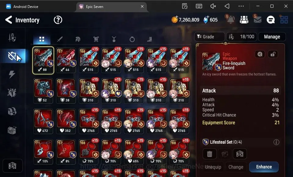 Epic Seven Accounts GLOBAL Unverif|New Era|2 ML (Sylvan Sage Vivian,Re image 10