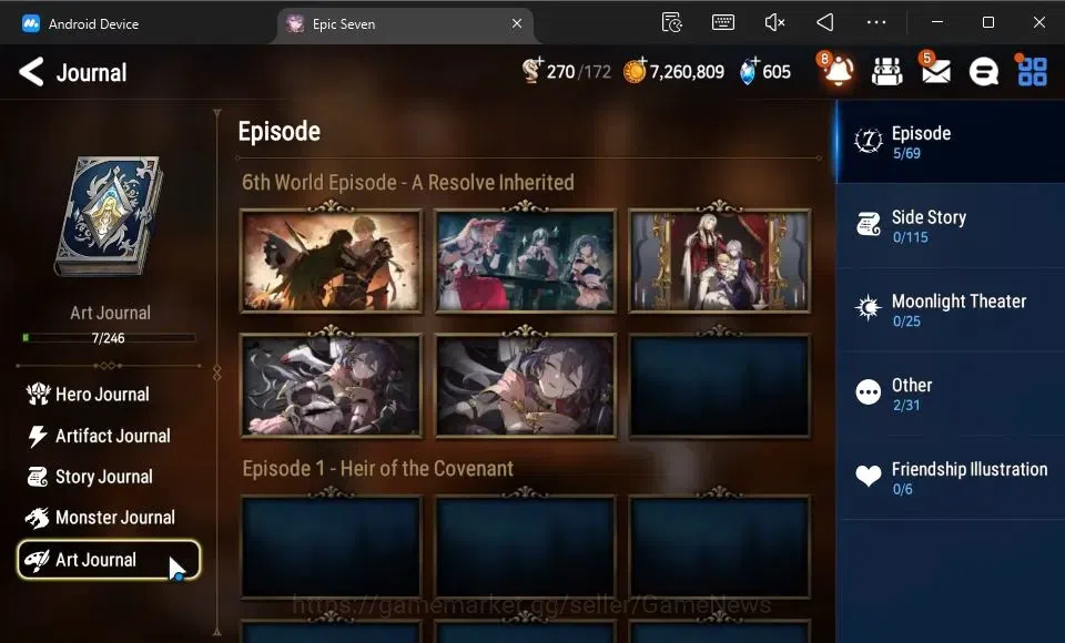 Epic Seven Accounts GLOBAL Unverif|New Era|2 ML (Sylvan Sage Vivian,Re image 19