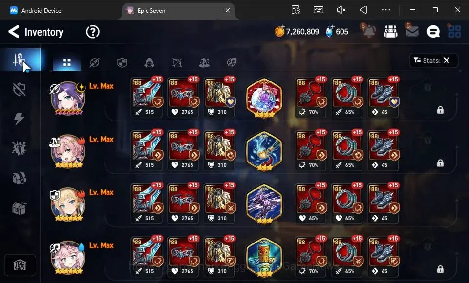 Epic Seven Accounts GLOBAL Unverif|New Era|2 ML (Sylvan Sage Vivian,Re image 9