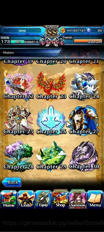 Grand Summoners Accounts Global|Rank 173|2 Sp Art|24 Ascend+10 TW|[S Miyu,E image 13