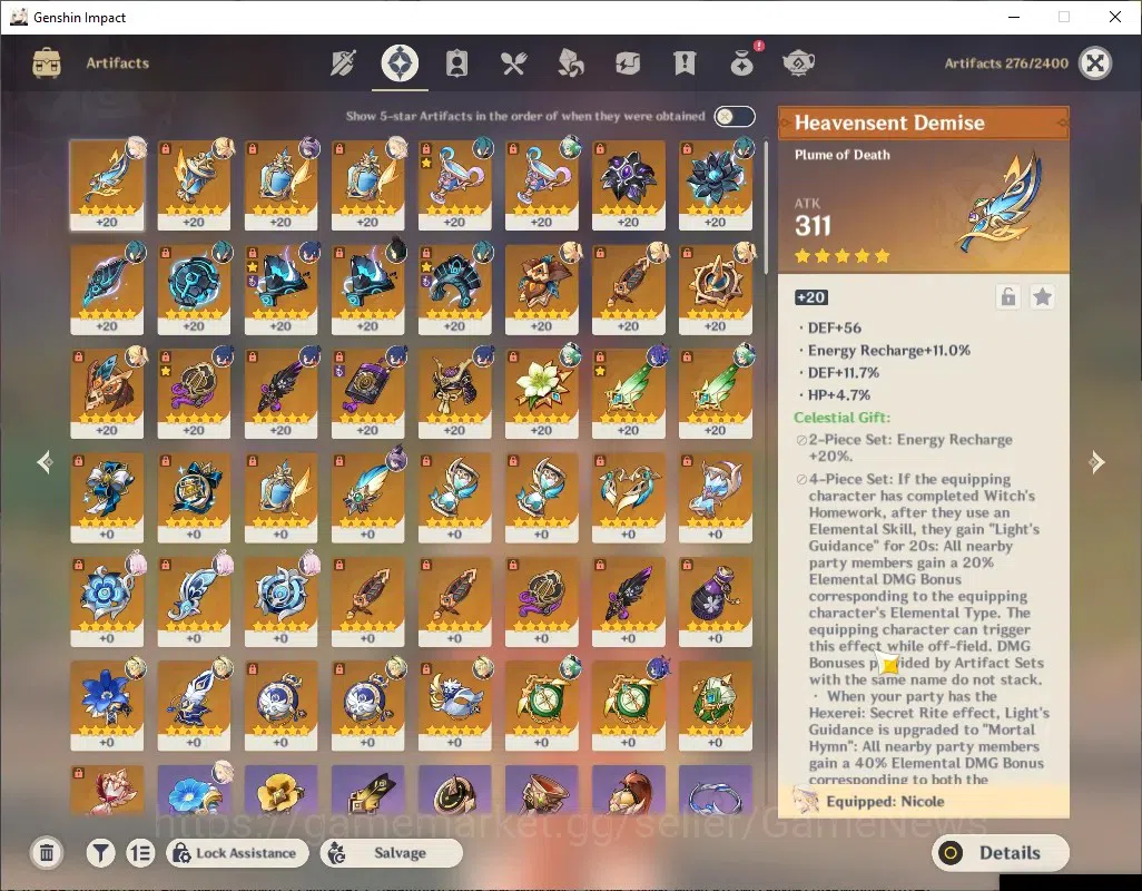 Genshin Impact Accounts ASIA|AR 50|All Unset|2 Limited+ 4(*5Weap)|Durin+Si image 10