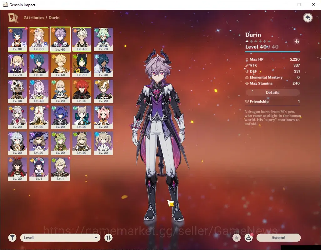 Genshin Impact Accounts ASIA|AR 50|All Unset|2 Limited+ 4(*5Weap)|Durin+Si image 4