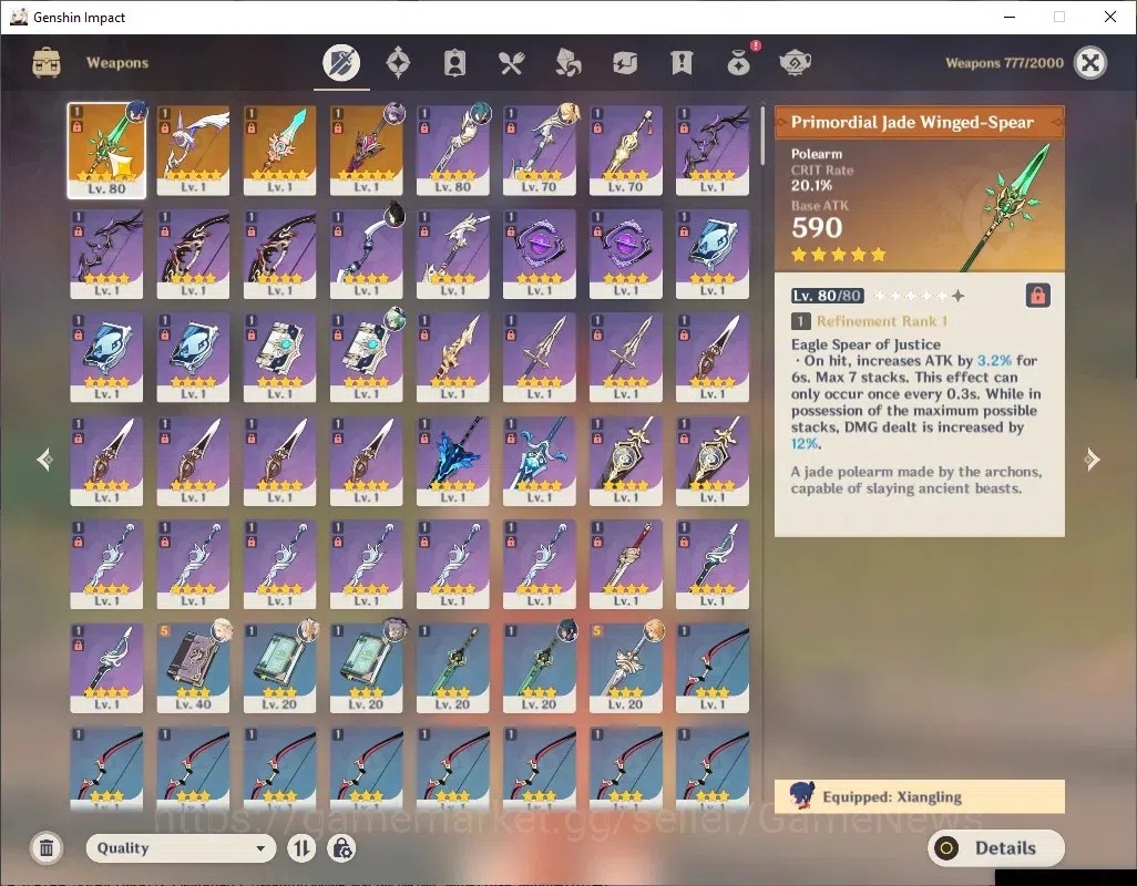 Genshin Impact Accounts ASIA|AR 50|All Unset|2 Limited+ 4(*5Weap)|Durin+Si image 6
