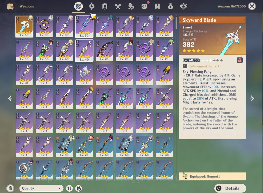 Genshin Impact Accounts ASIA|AR 55|6 Limited+1(*5WEP)|Neuvillete,Skirk,Cit image 14