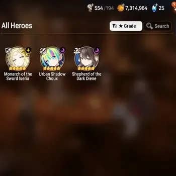 Epic Seven Accounts Starter Global Unverif|Starter|3ML [Monarch Ieria,US.Choux.SOD.Diene]|PoH+Bless ON|Stigma 4.5K|Check