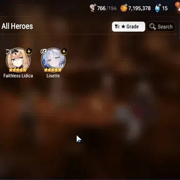 Epic Seven Accounts High-End GLOBAL UnVerif|New Era|2 ML(Lisete,F Lidica)+Tenebria,Tywin,Iseria,Landy|Poh ON|Abys F 51|765