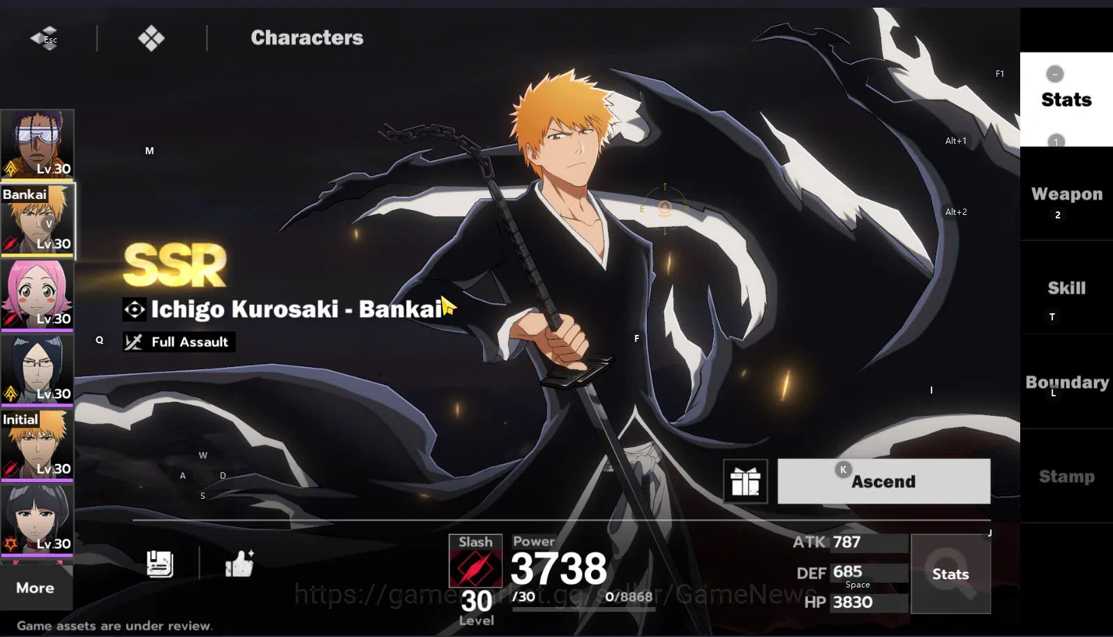 BLEACH: Soul Resonance Accounts [Nuverse SEA Server] Lv 17| 2 SSR (Ichigo Bankai&K image 7