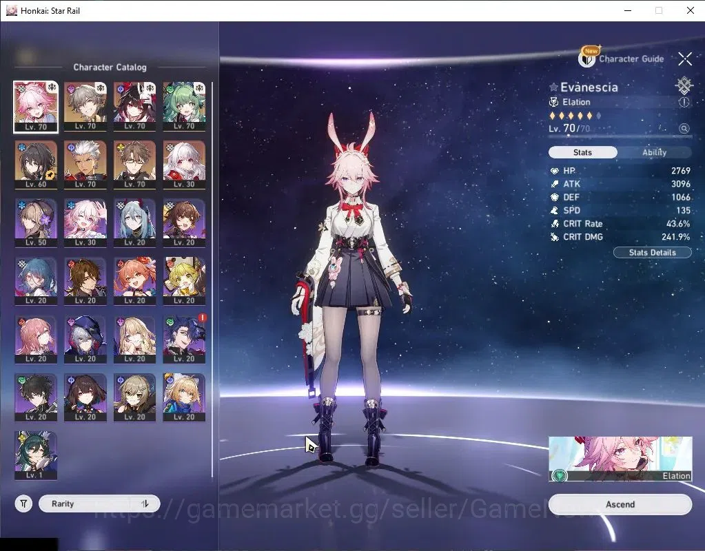 Honkai Star Rail Accounts Asia|TL 54|5 Limited|Evanescia E1+Signature,Sparkl image 4