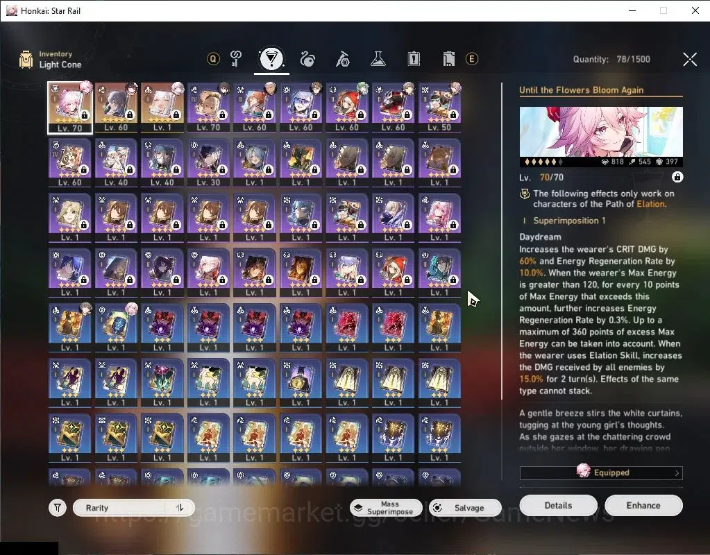 Honkai Star Rail Accounts Asia|TL 54|5 Limited|Evanescia E1+Signature,Sparkl image 6