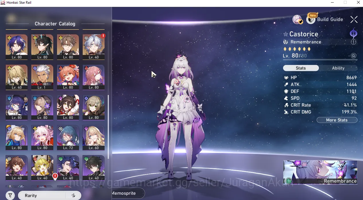 Honkai Star Rail Accounts End Game Asia [TL70] 15 Limited (Casto+Sign,Tribbie,Robin,HuoHuo,TheHerta,Sparkle and etc) |Take 3