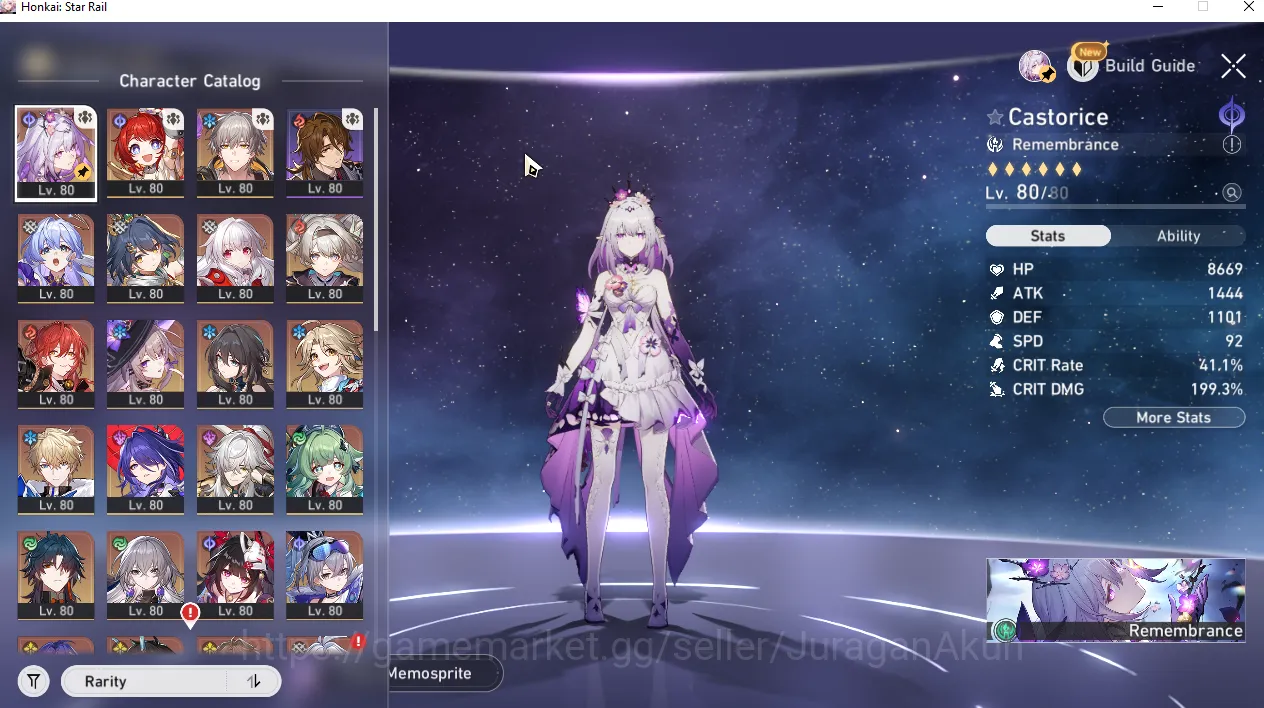 Honkai Star Rail Accounts End Game Asia [TL70] 15 Limited (Casto+Sign,Tribbie,Robin,HuoHuo,TheHerta,Sparkle and etc) |Take 8