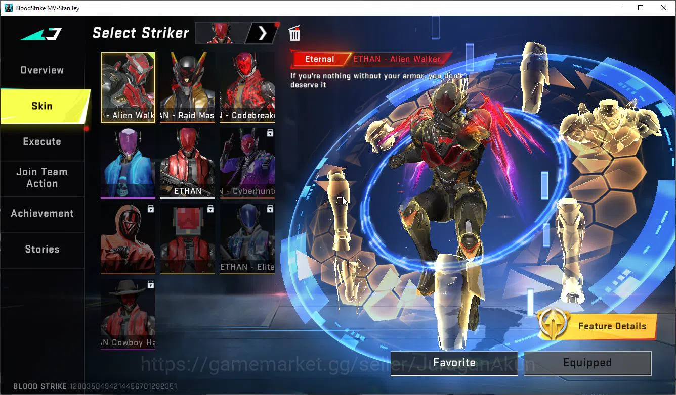 Blood Strike Collab Skin ASIA|2 EVO[AK47-V4,Galil-LV4],7 ETER[Ethan,Volt,M4 image 1