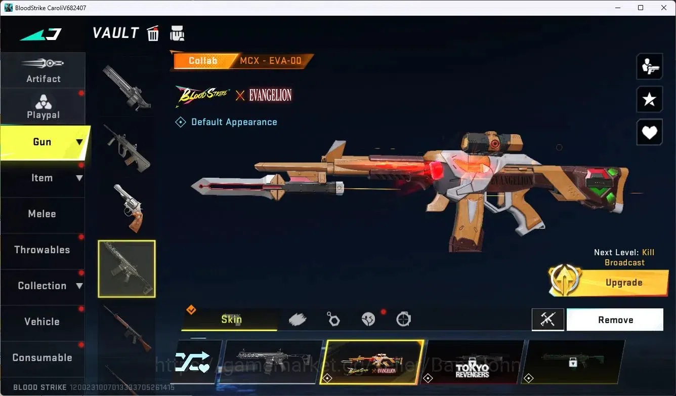 Blood Strike Accounts ASIA | Collab 1 EVA: MCX-EVA-00 | 1 Ultra UMP45-On image 4