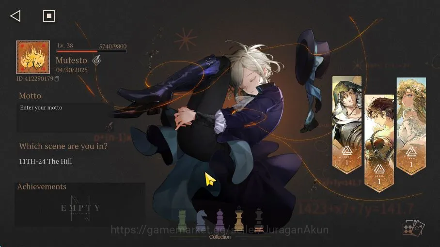Reverse: 1999 Accounts Midgame GLOBAL Lv38|11 *6 Crew 5 Limit (EzioP1+Psy,Kassandra+Psy,Charon,Liang Yue,Jiu 2