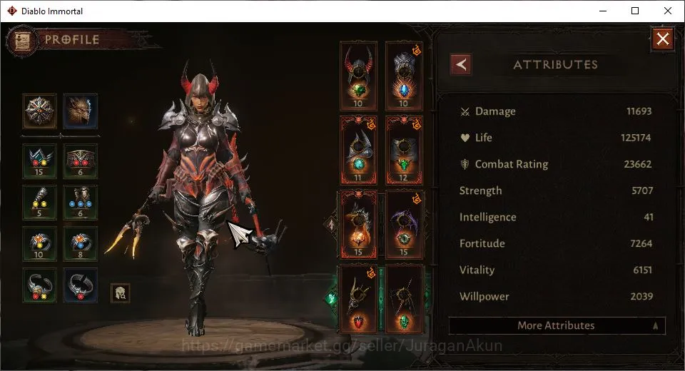 Diablo Immortal Accounts Mid-Tier NA-High Heavens|Lv60(211) Demon Hunter|23K CR|Reso 420|Hell III|Paragon Vanquisher|Hell Lv 2