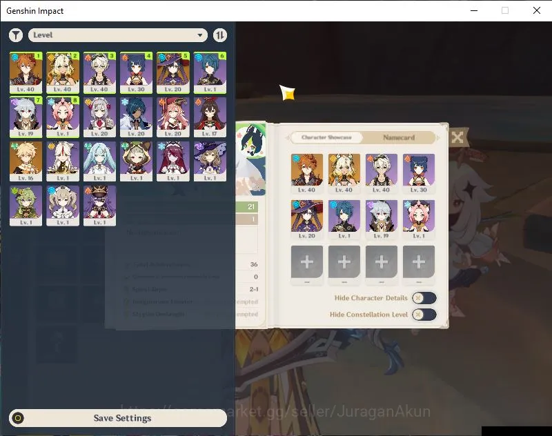 Genshin Impact Starter ASIA|AR 21|Best Starter|2 Limited [Xilonen, Tartag image 1