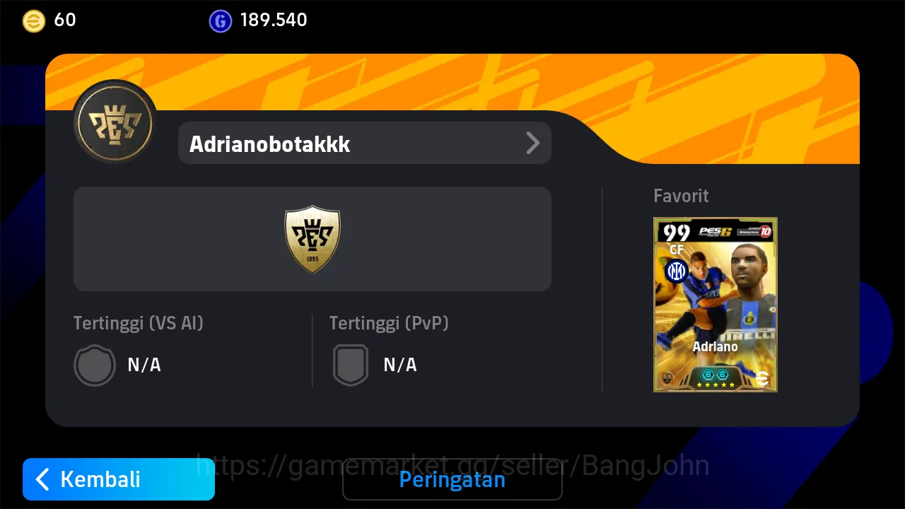 eFootball Accounts Power 3165 | Marcus Rashford | Adriano Epic DB | R image 2