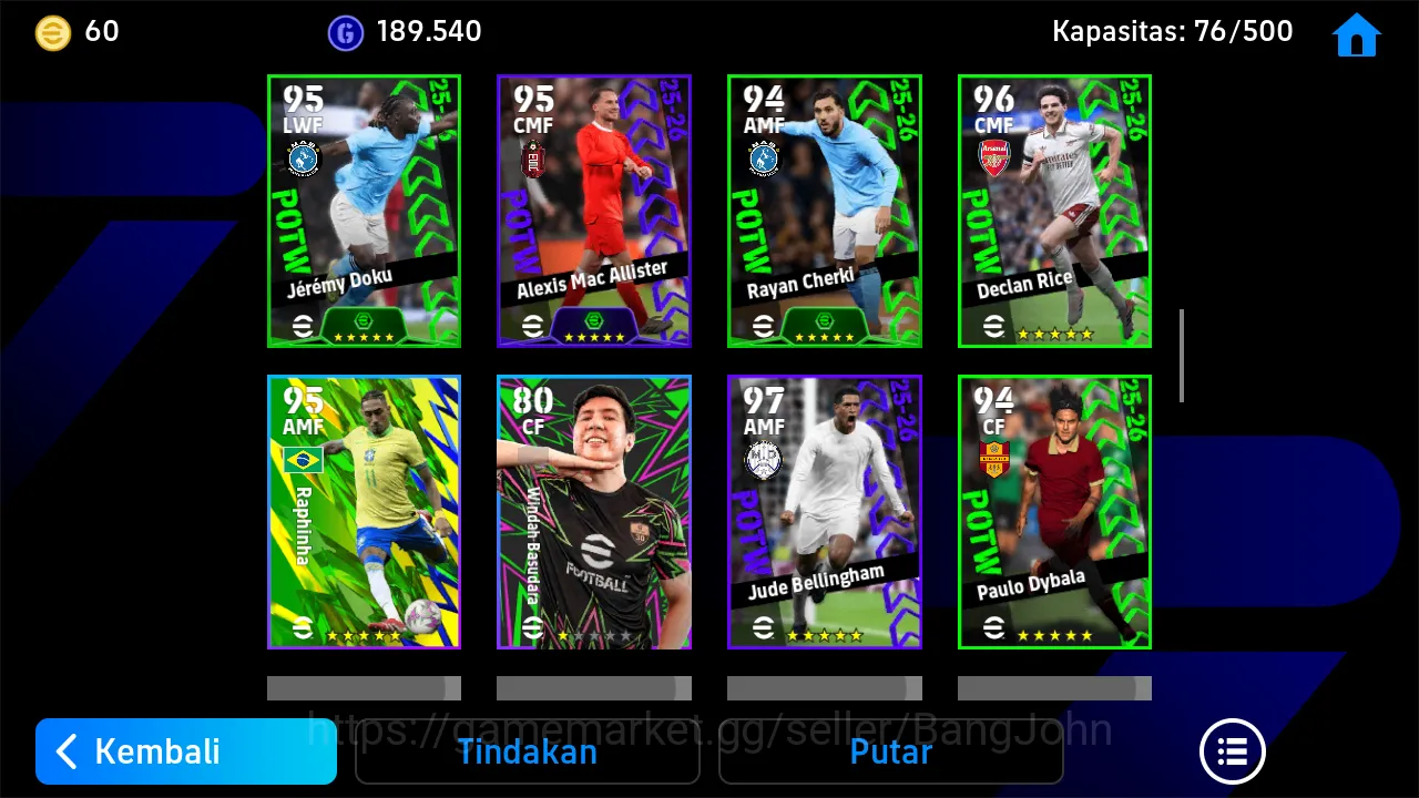 eFootball Accounts Power 3165 | Marcus Rashford | Adriano Epic DB | R image 7