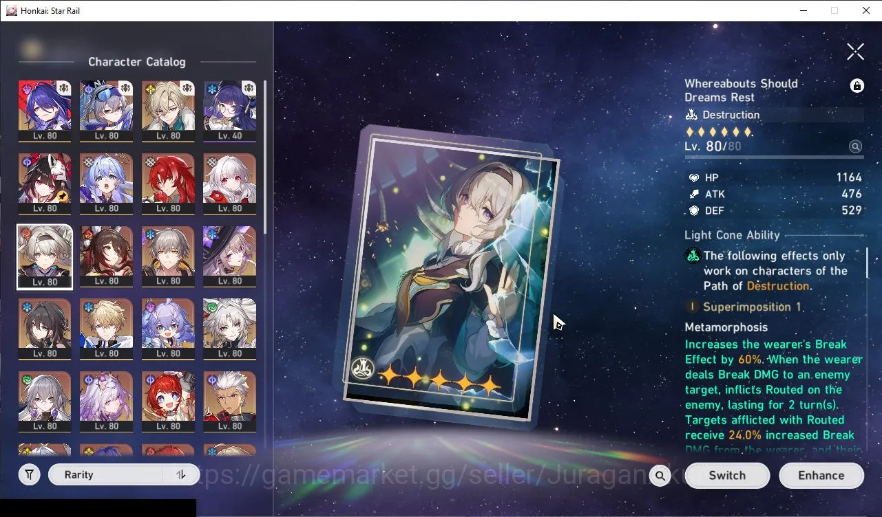 Honkai Star Rail Accounts End Game ASIA|TL70|15 Limited 4