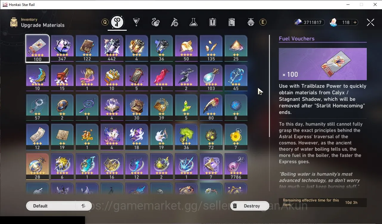 Honkai Star Rail Accounts End Game ASIA|TL70|15 Limited 6