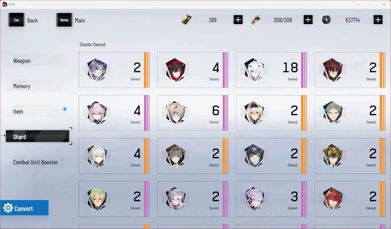 Punishing: Gray Raven Accounts Starter ASIA | L73 |SSS Discord,S Feral,(S Lucia CW,S Lilith D,S Selena P)+Sign, Etc|BC 17