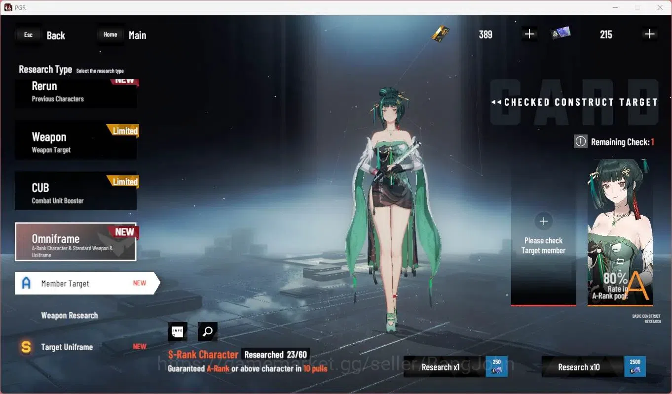 Punishing: Gray Raven Accounts Starter ASIA | L73 |SSS Discord,S Feral,(S Lucia CW,S Lilith D,S Selena P)+Sign, Etc|BC 20
