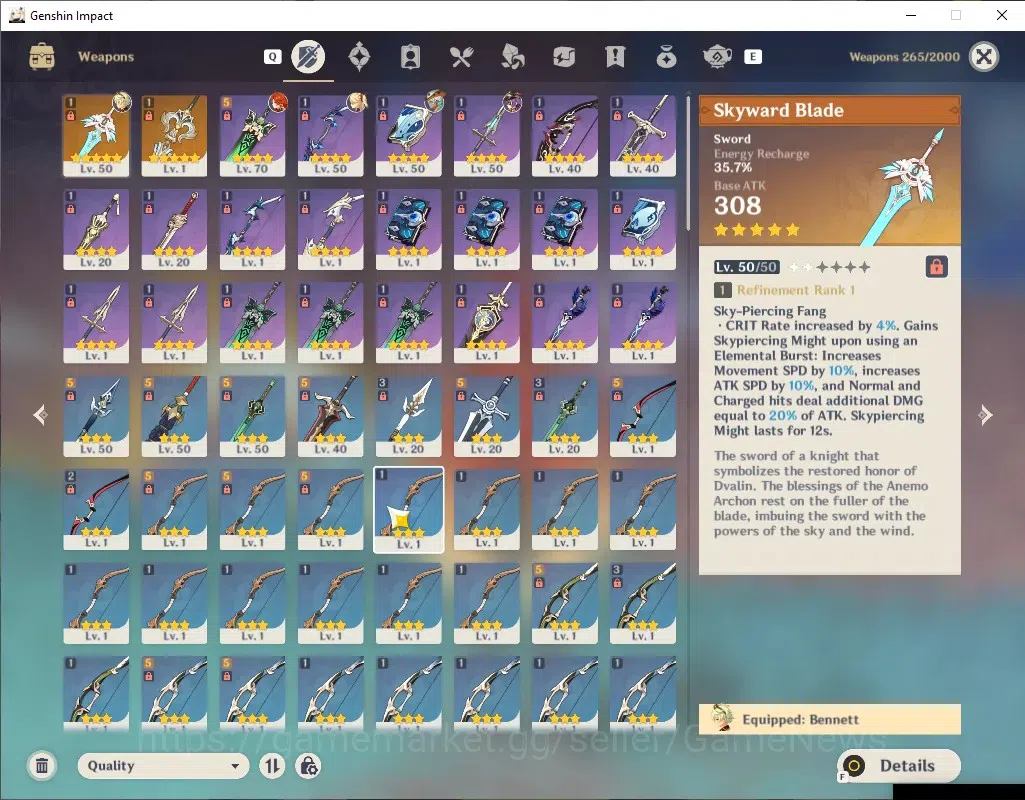 Genshin Impact Accounts ASIA|AR 35| 1 Limited + 2(*5 Weapon)| Mavuika | A image 3