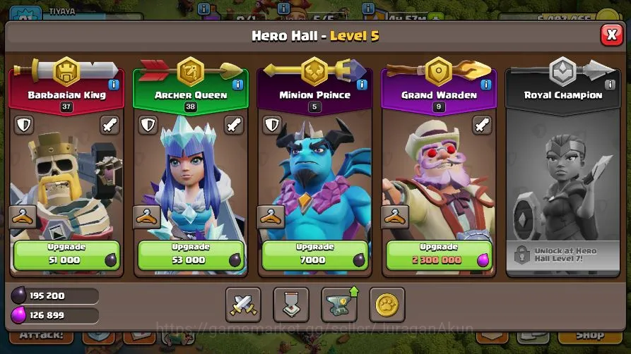 Clash of Clans Accounts TH 12-BH 3|LV 91|Barbarian 6|Limited Skin|HH 5|BK  image 4