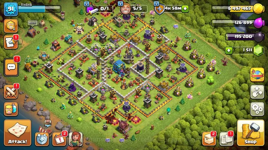 Clash of Clans Accounts TH 12-BH 3|LV 91|Barbarian 6|Limited Skin|HH 5|BK  image 5