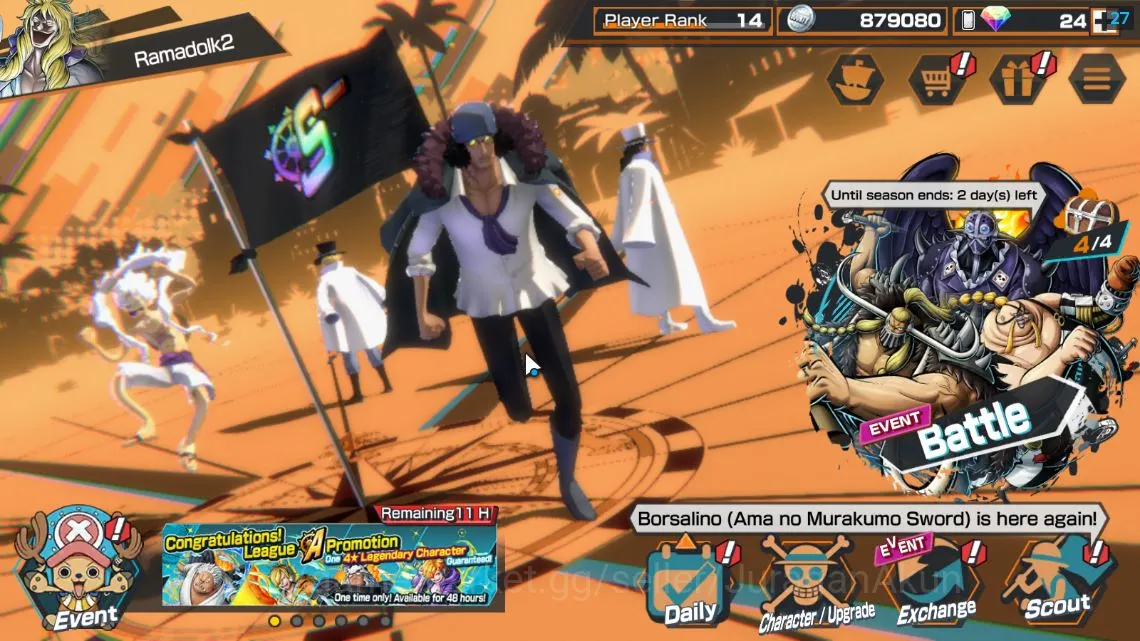 One Piece Bounty Rush Accounts Mid-Tier Global|7 META EX|TEF Luffy,FE Sabo,BlackBeard Kuzan,Great Pirate D Roger,Rob LuCci 2