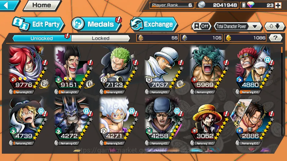 One Piece Bounty Rush Accounts Global|5 META EX[Kid&Law,Sabo,Kaido,Kuzan,ETC]Rank image 4