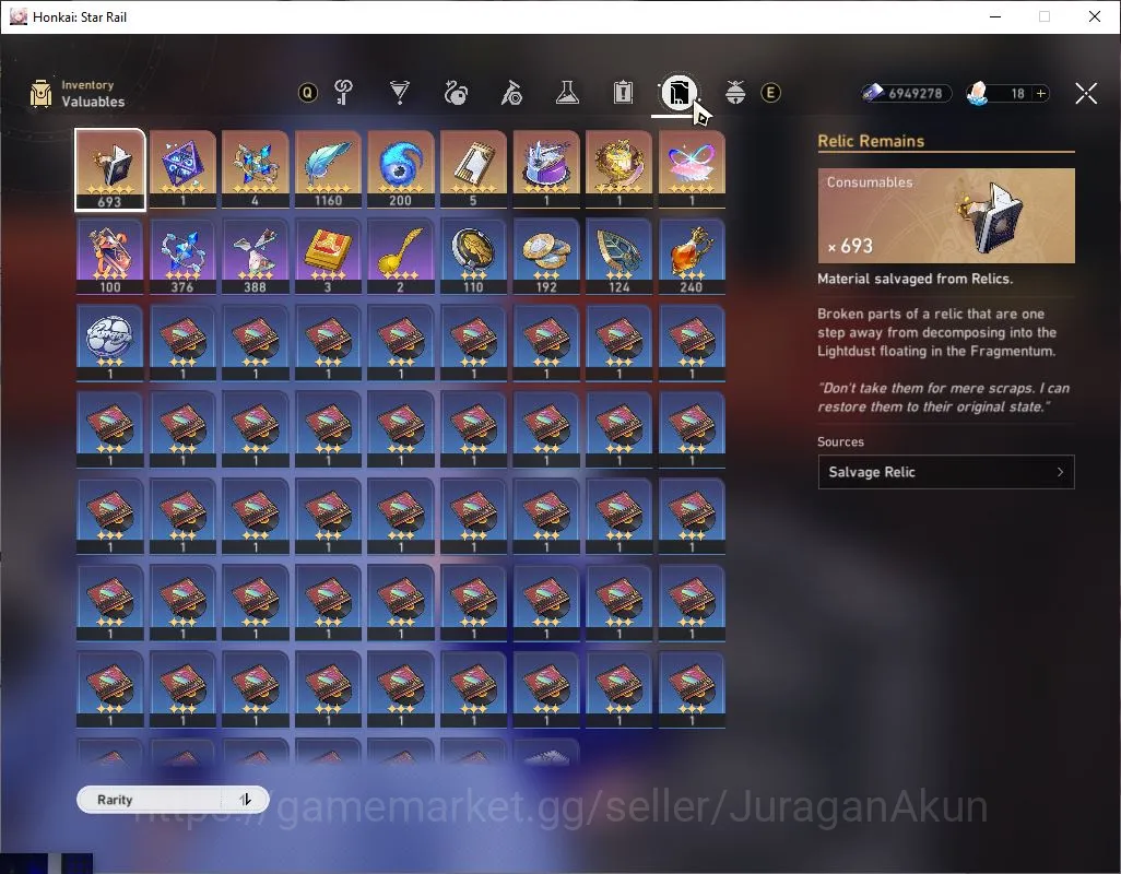 Honkai Star Rail Accounts ASIA | TL 70 | 17 Limit|Castorice+Sign,Cyrene,B3,P image 5