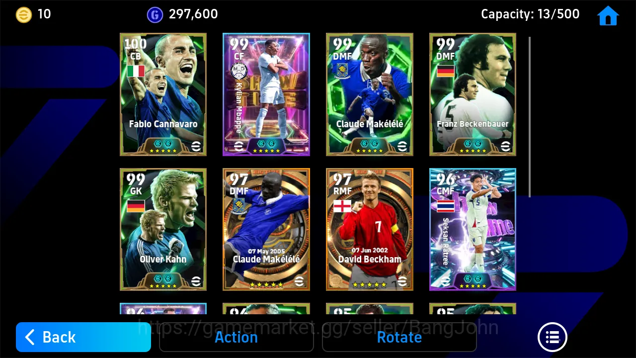 eFootball Accounts Others Power 3160 | mbappe showtime makalele epic db beckenbauer epic db  o khan epic db | EFB242B 4