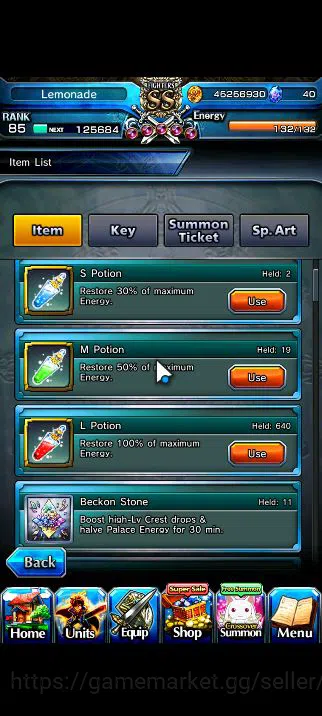 Grand Summoners Accounts Global|Rank 85|33 Ascend|WH Fen,ShirouTW,FrierenTW image 2