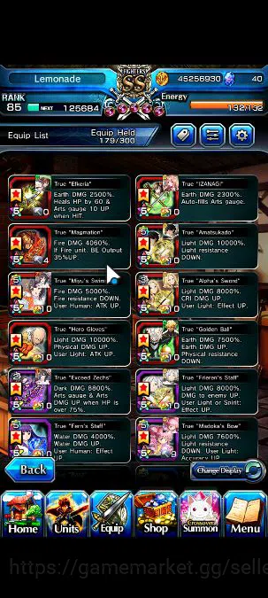 Grand Summoners Accounts Global|Rank 85|33 Ascend|WH Fen,ShirouTW,FrierenTW image 6