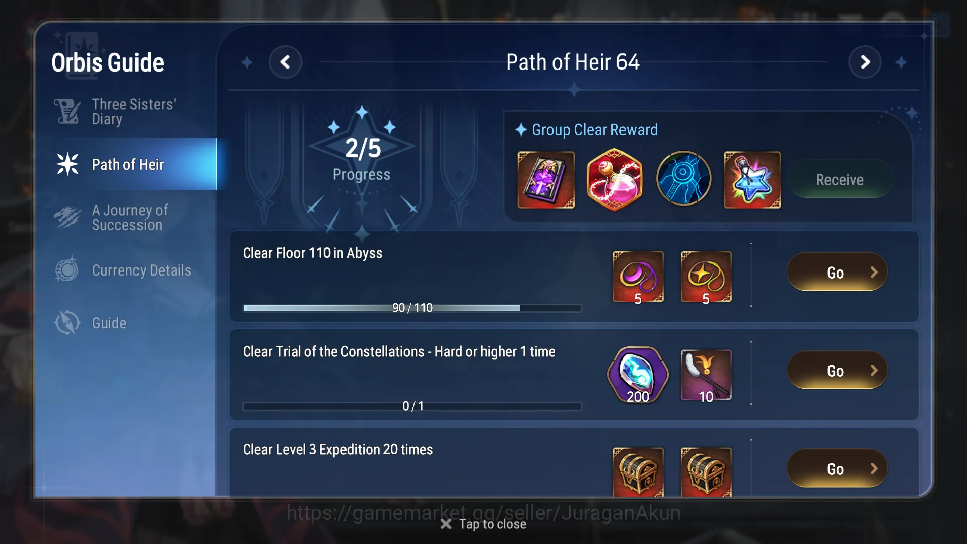 Epic Seven Accounts Mid-Tier Asia 9
