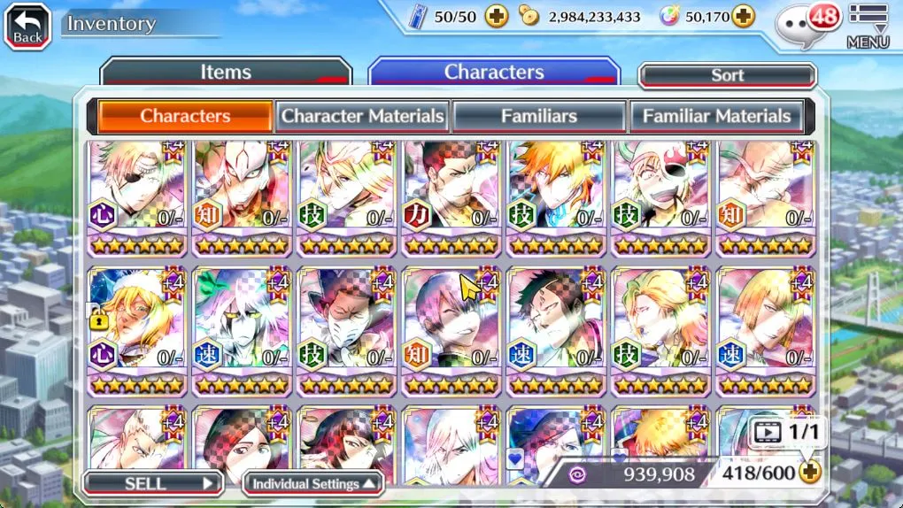 Bleach: Brave Souls Accounts Mid-Tier [Global]|50k Orb|Rukia 10thAnniv,3 BTW[Macy,Noel,Ninny],2 2