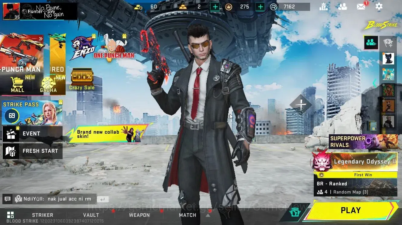 Blood Strike Accounts Collab Skin ASIA|ETERNAL DEagle-Scorpius Lv2|Collab 1