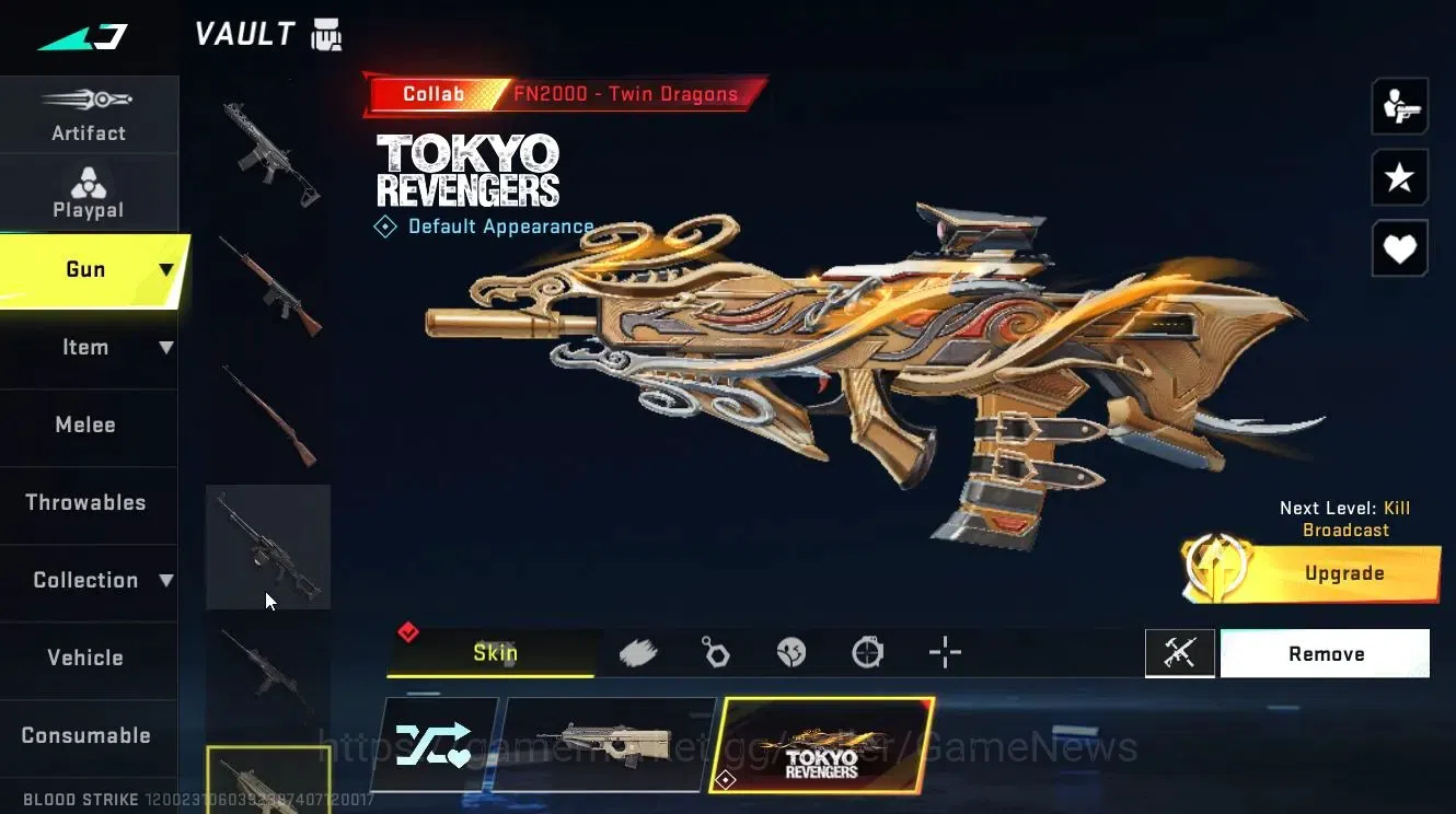 Blood Strike Accounts Collab Skin ASIA|ETERNAL DEagle-Scorpius Lv2|Collab 19