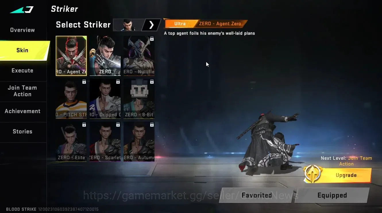 Blood Strike Accounts Collab Skin ASIA|ETERNAL DEagle-Scorpius Lv2|Collab 3