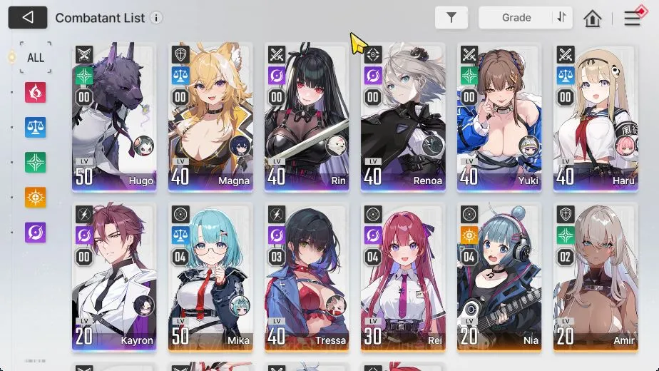 Chaos Zero Nightmare Accounts GLOBAL|Lv 40 |7 SSR[Yuki,Haru,Hugo,Rin,Magna,Renoa image 5