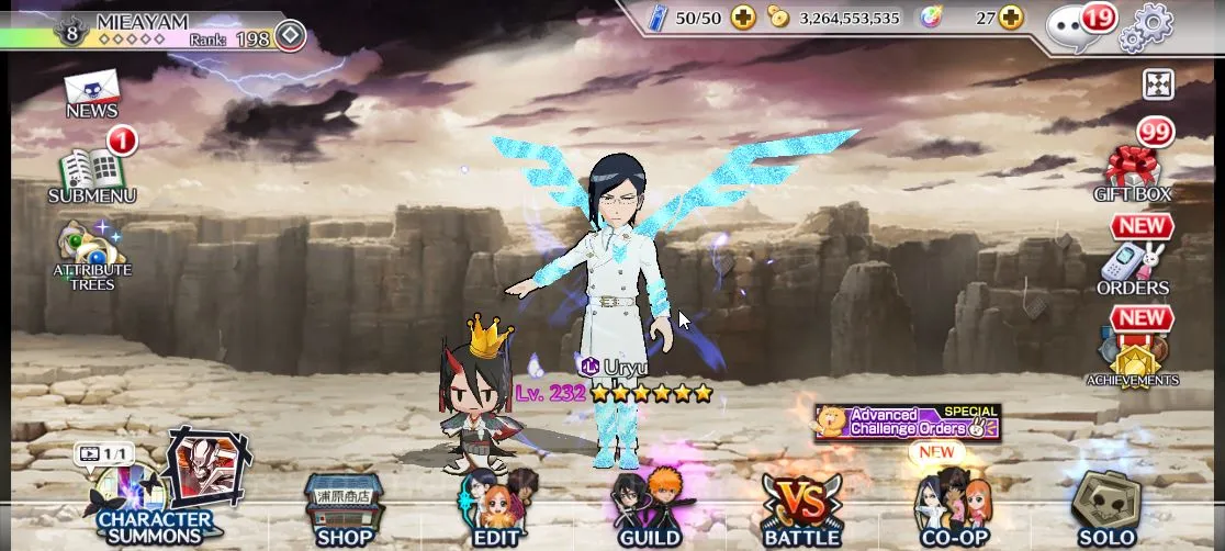 Bleach: Brave Souls Accounts Mid-Tier [GLOBAL]Fresh Story | Ichigo 10th Anniv,Nellier+Rangiku 10th Art,Trio