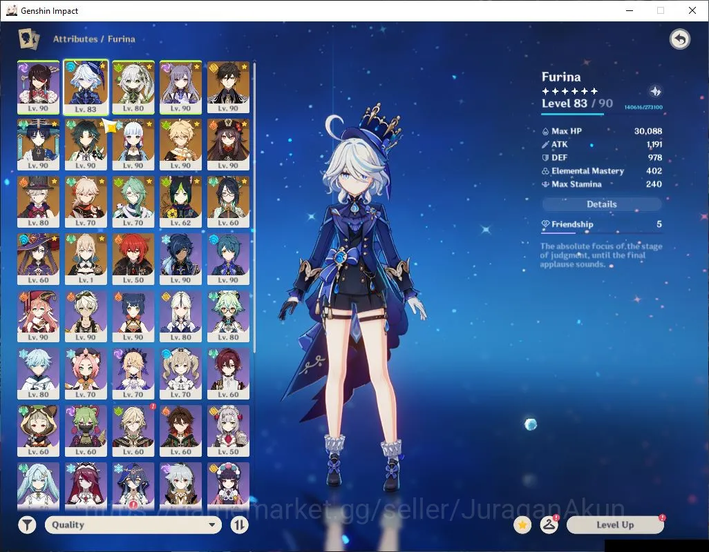Genshin Impact Accounts ASIA|AR 58|Free HSR|11 Limited + 4 [5 Star Weapon] image 4
